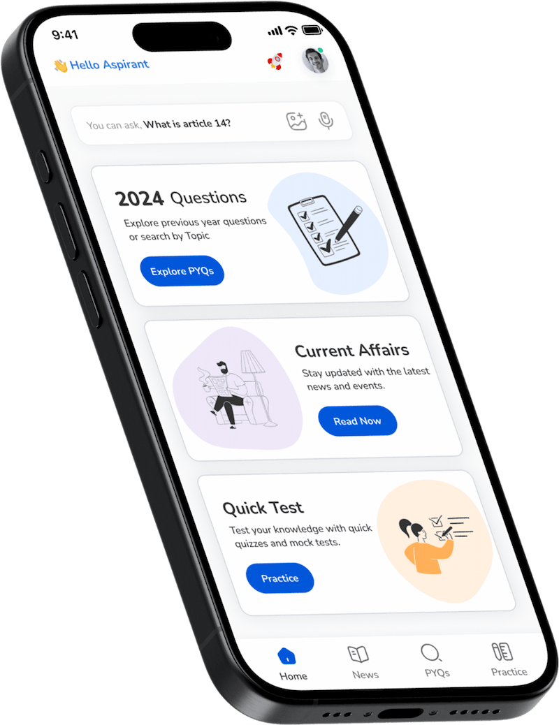 Saval AI app shortcuts for quick UPSC study access