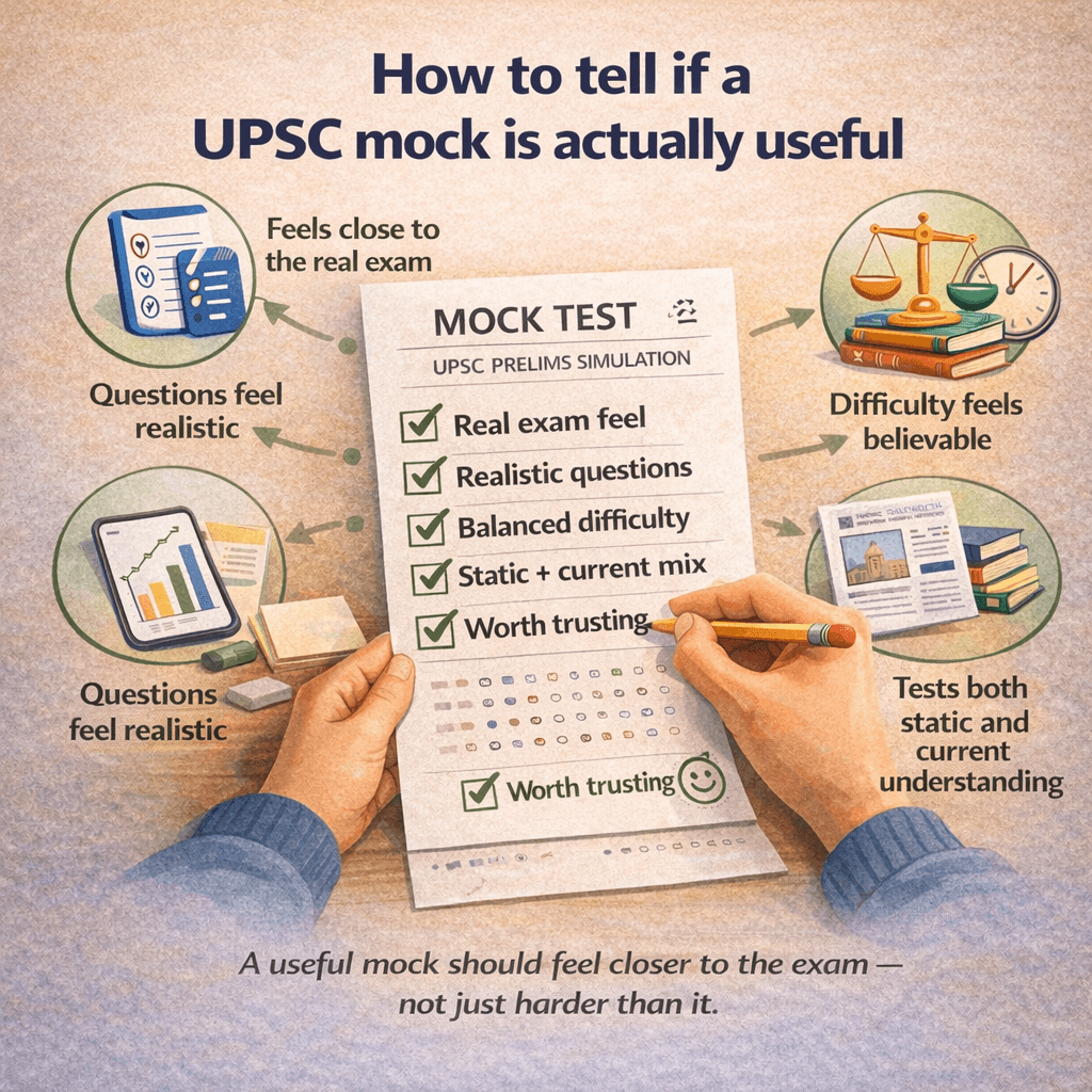 How to tell if a UPSC mock test is actually useful